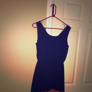 Orange and navy blue dress wore one time